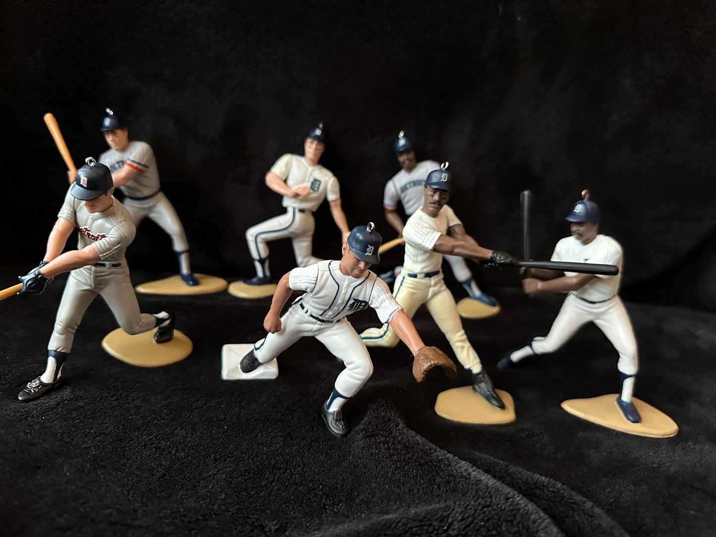 Detroit Tigers MLB Christmas Ornaments Cecil Fielder Alan Trammell Hank Greenburg Travis Fryman