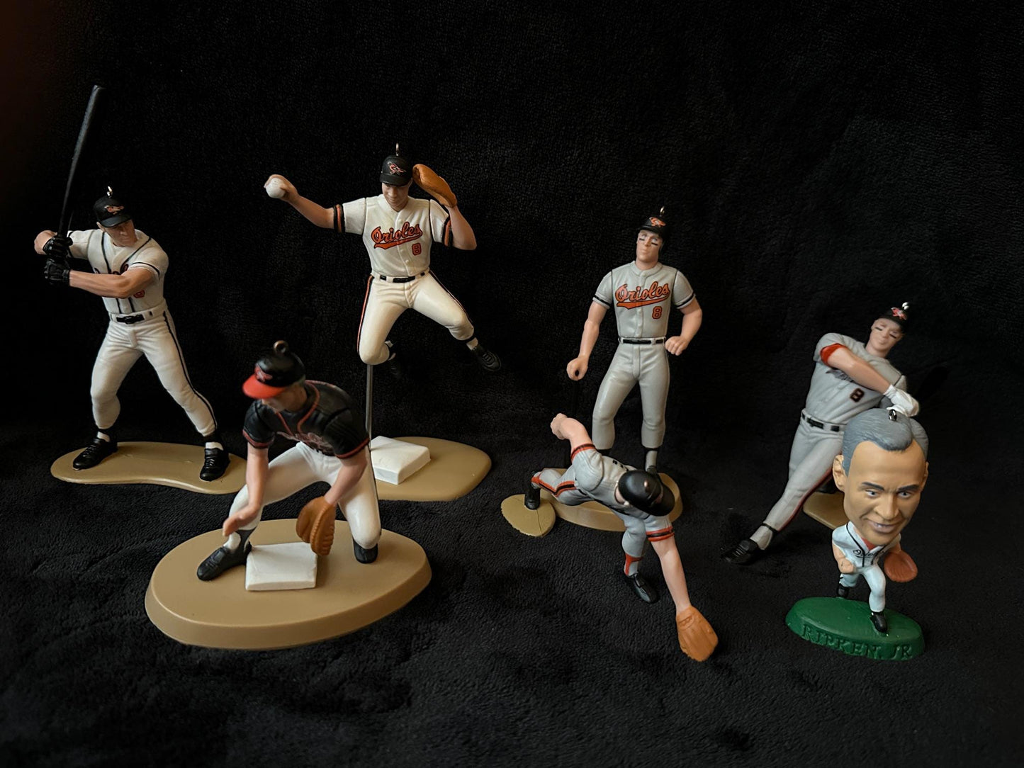 Baltimore Orioles MLB Christmas Ornament Cal Ripken Jr Brooks Robinson Eddie Murray Jim Palmer Earl Weaver Rafael Palmeiro