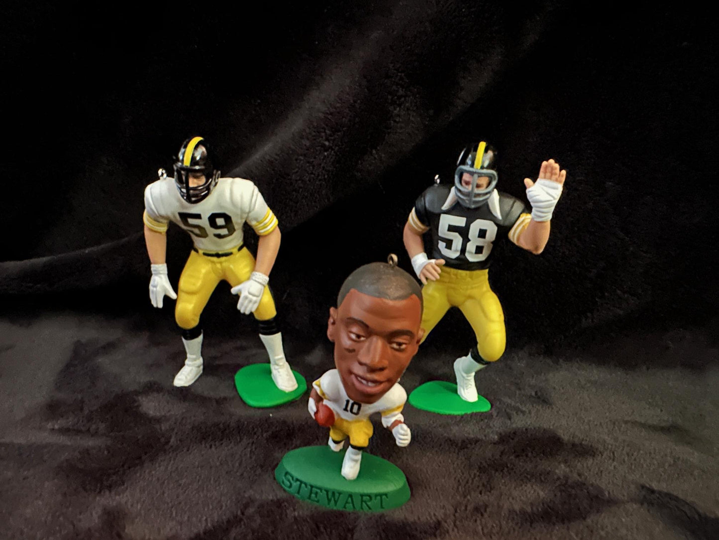 Pittsburgh Steelers NFL Christmas Ornaments Jack LambertJack HamKordell Stewart