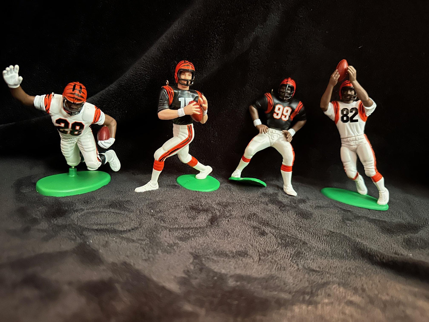 Cincinnati Bengals NFL Christmas Ornaments Boomer Esiason Jeff Blake Corey Dillon Dan Wilkinson Rodney Holman Peter Warrick