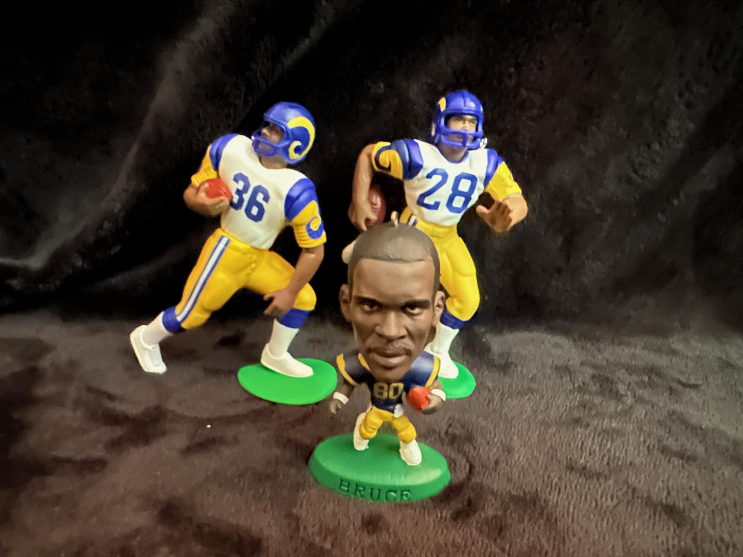 Los Angeles Rams Christmas Ornaments Jerome Bettis Marshall Faulk Isaac Bruce