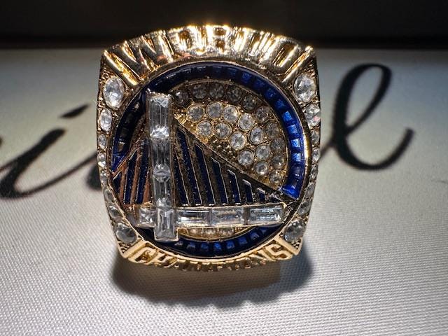 2022 Golden State Warriors Championship Ring Collector's Box Steph Curry