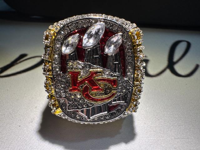 2022 Kansas City Chiefs Super Bowl Championship Ring Shadowbox Patrick Mahomes Travis Kelce