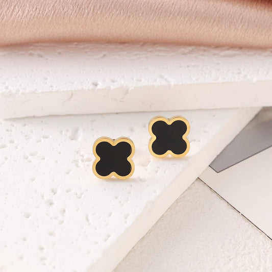 Four Leaf Clover Earrings 18mm