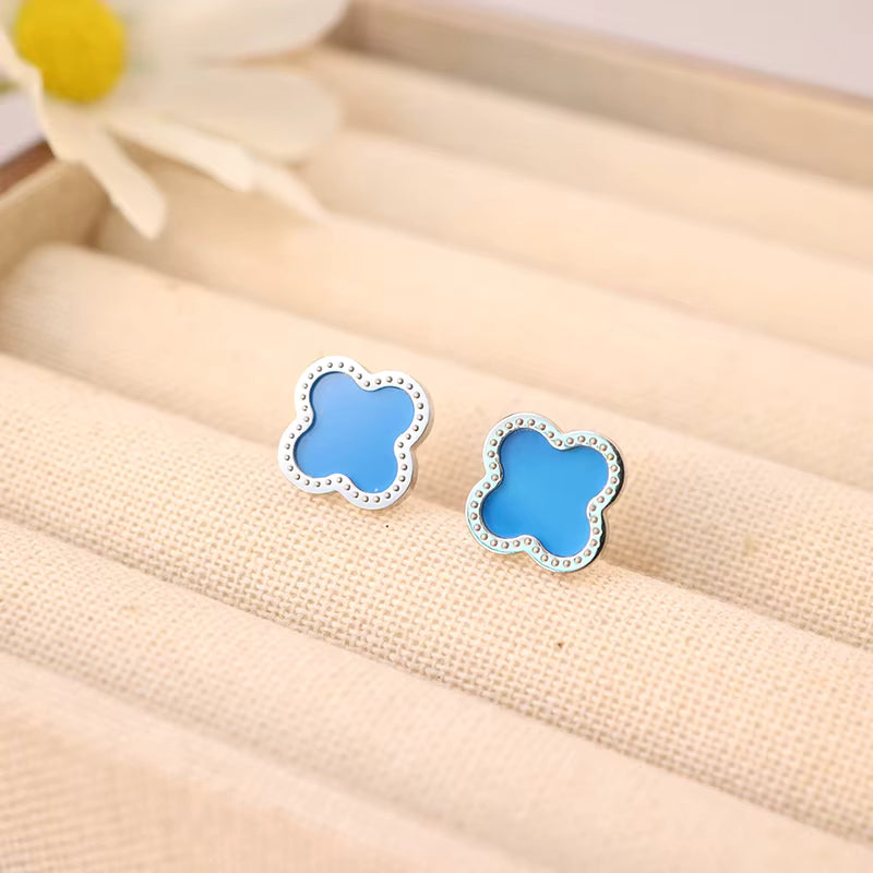 Four Leaf Clover Earrings 18mm