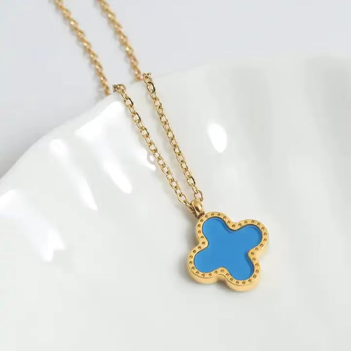 Four Leaf Clover Necklace 18mm