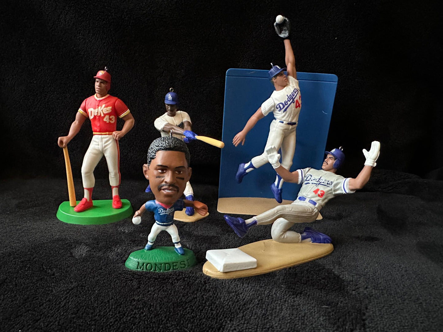 Los Angeles Dodgers MLB Christmas Ornaments Jackie Robinson Duke Snider Mike Piazza Roy Campanella
