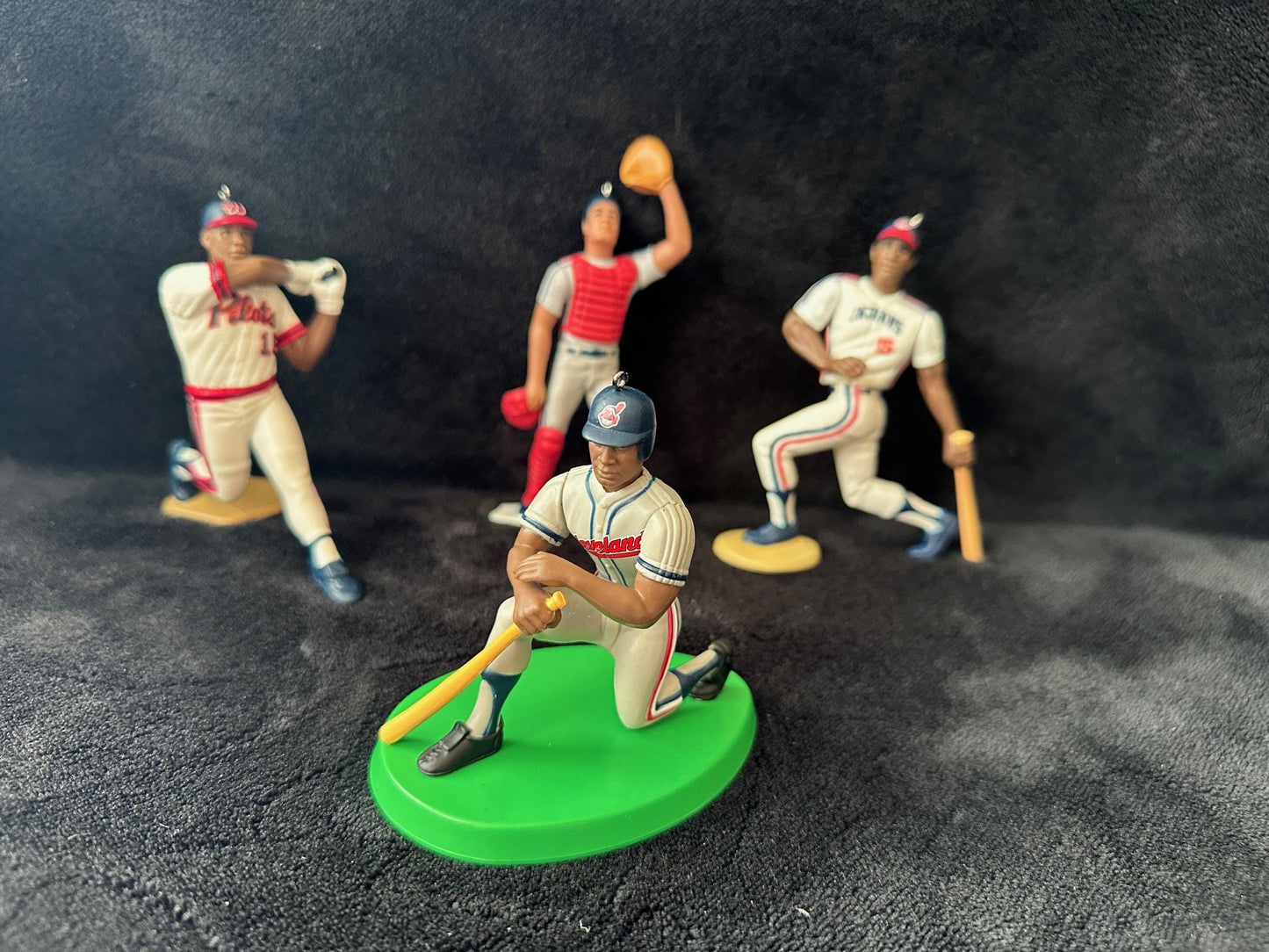 Cleveland Indians / Guardians MLB Christmas Ornaments Bob Feller Manny Ramirez Kenny Lofton Omar Vizquel Jim Thome Carlos Baerga