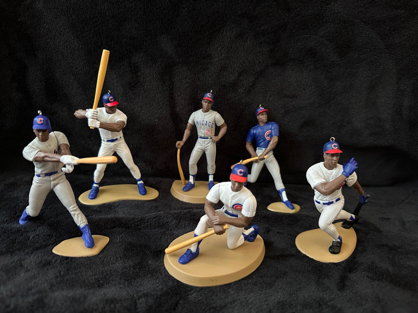 Chicago Cubs MLB Christmas Ornament Ernie Banks Ryne Sandberg Sammy Sosa Andre Dawson Mark Grace Billy Williams