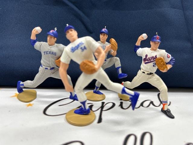 Texas Rangers MLB Christmas Ornaments Ivan Rodriguez Nolan Ryan Alex Rodriguez Juan Gonzalez