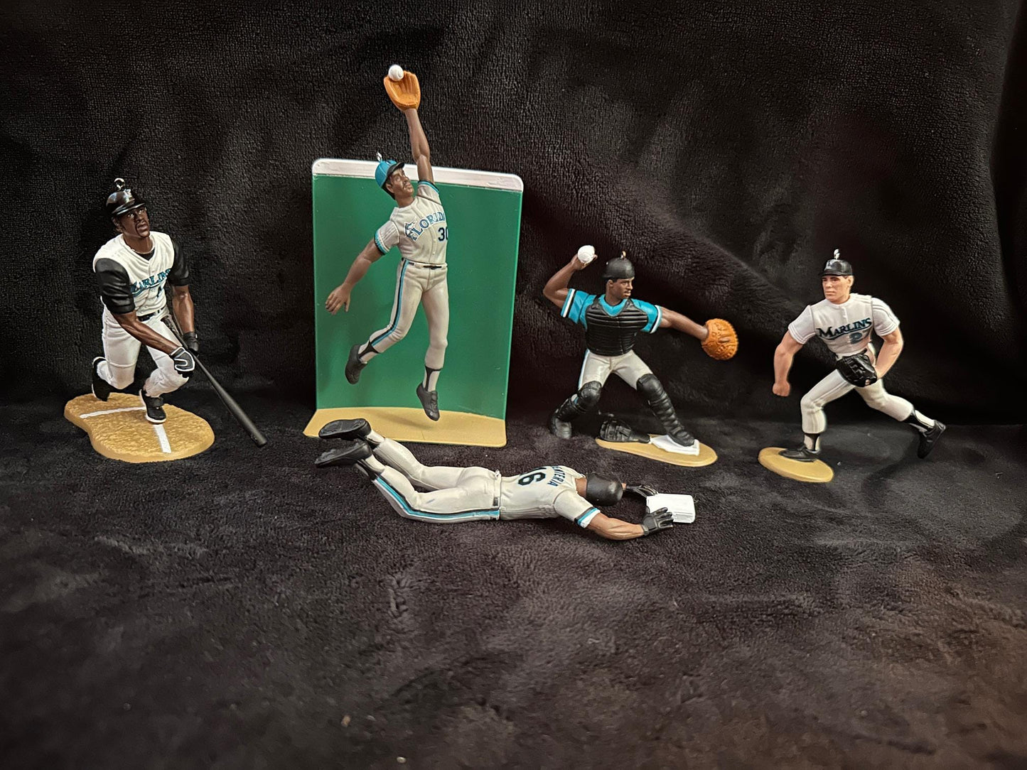 Florida Marlins MIami Marlins MLB Christmas Ornaments Jeff Conine Gary Sheffield Charles Johnson Livan Hernandez Kevin Brown Nigel Wilson