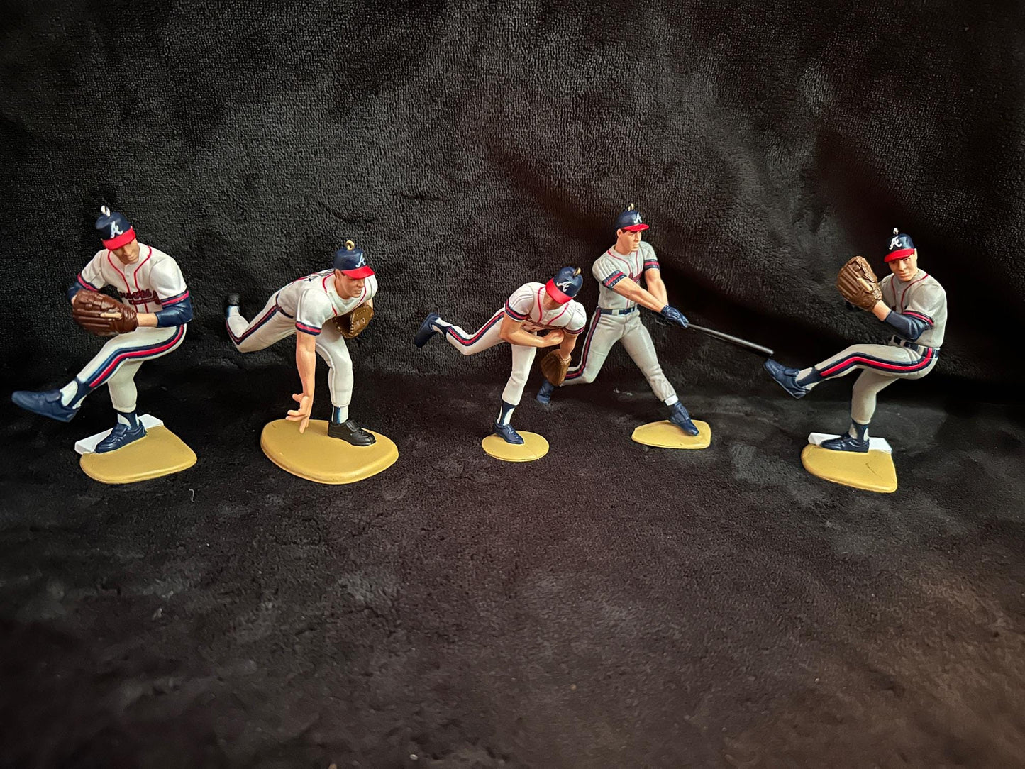 Atlanta Braves MLB Christmas Ornaments Hank Aaron Eddie Mathews Chipper Jones Greg Maddux Andruw Jones Tom Glavine Javy Lopez