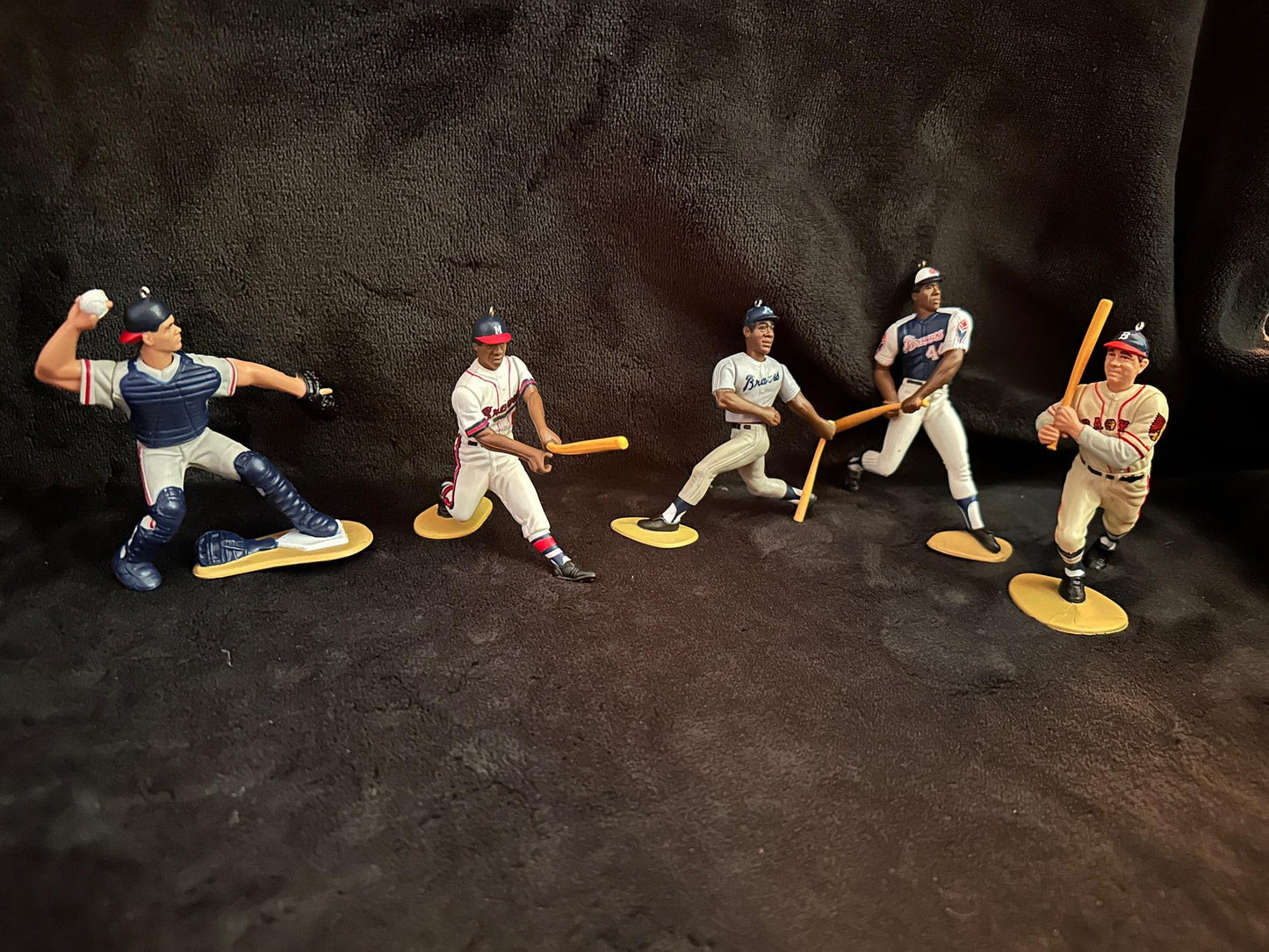 Atlanta Braves MLB Christmas Ornaments Hank Aaron Eddie Mathews Chipper Jones Greg Maddux Andruw Jones Tom Glavine Javy Lopez