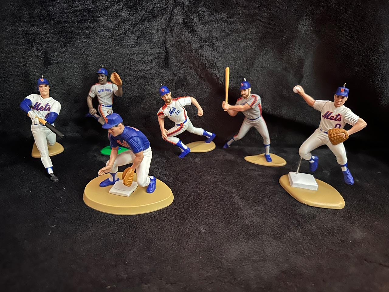 New York Mets MLB Christmas Ornaments Darryl Strawberry Dwight Gooden Keith Hernandez John Franco Howard Johnson