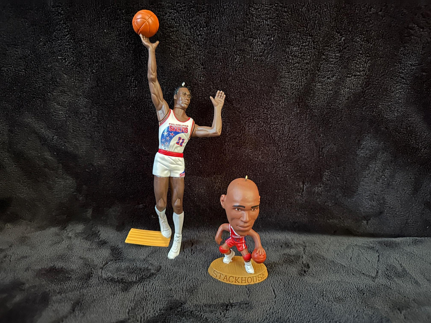 Philadelphia 76ers Christmas Ornaments Manute Bol Jerry Stackhouse