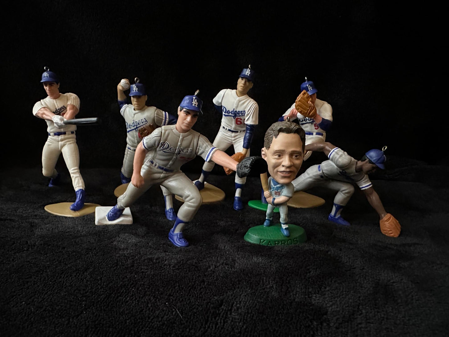 Los Angeles Dodgers MLB Christmas Ornaments Jackie Robinson Duke Snider Mike Piazza Roy Campanella