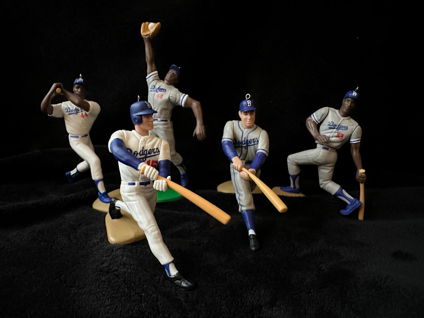Los Angeles Dodgers MLB Christmas Ornaments Jackie Robinson Duke Snider Mike Piazza Roy Campanella