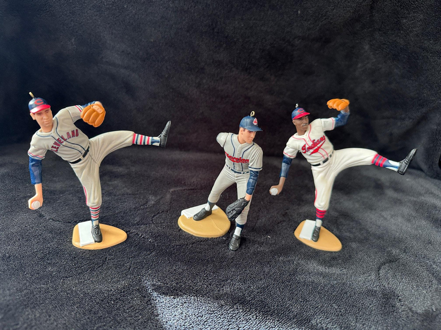 Cleveland Indians / Guardians MLB Christmas Ornaments Bob Feller Manny Ramirez Kenny Lofton Omar Vizquel Jim Thome Carlos Baerga