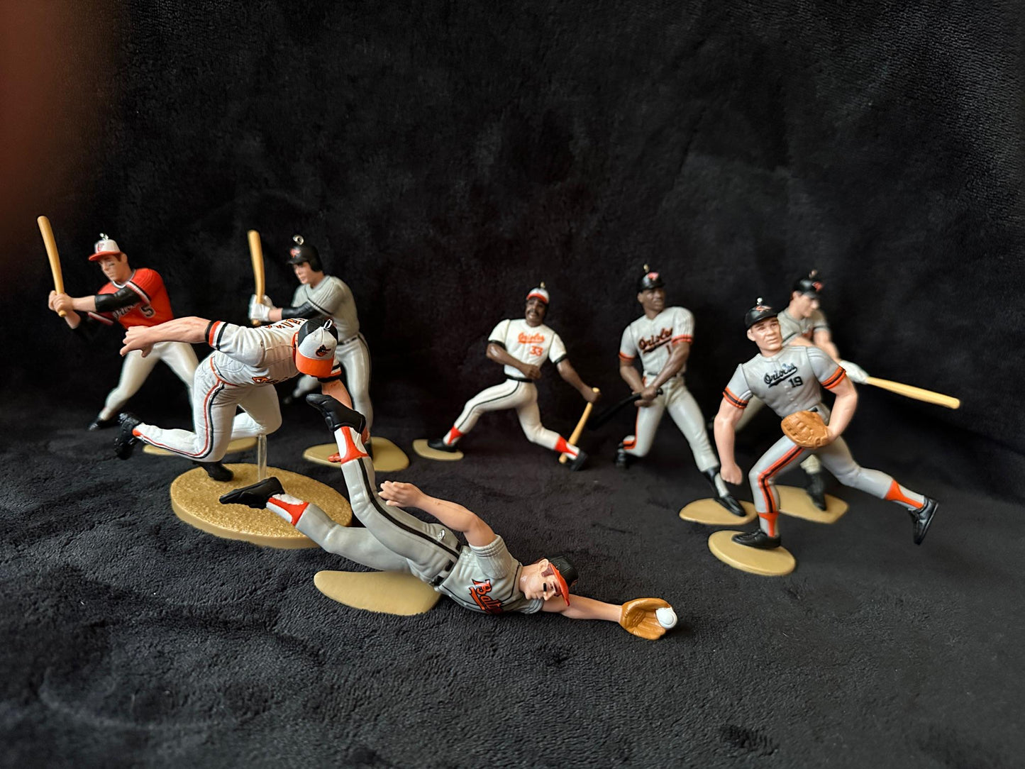 Baltimore Orioles MLB Christmas Ornament Cal Ripken Jr Brooks Robinson Eddie Murray Jim Palmer Earl Weaver Rafael Palmeiro