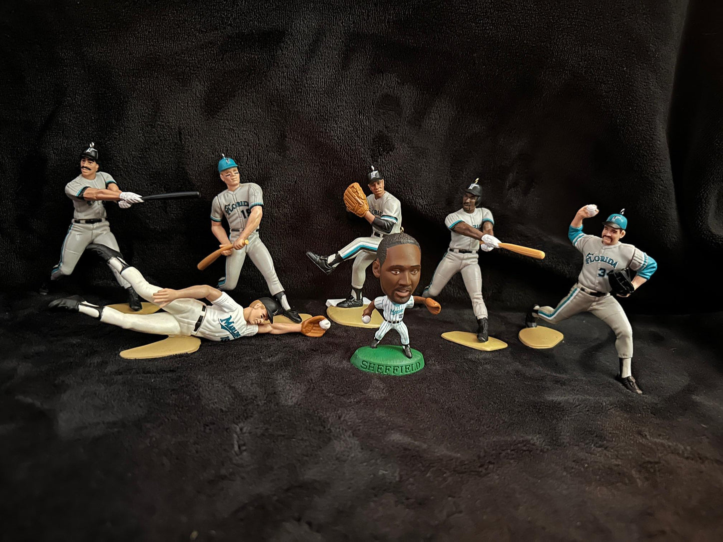 Florida Marlins MIami Marlins MLB Christmas Ornaments Jeff Conine Gary Sheffield Charles Johnson Livan Hernandez Kevin Brown Nigel Wilson