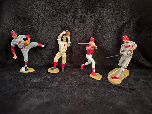 Philadelphia Phillies MLB Christmas Ornaments Curt Schilling Scott Rolen John Kruk Robin Roberts Grover Alexander