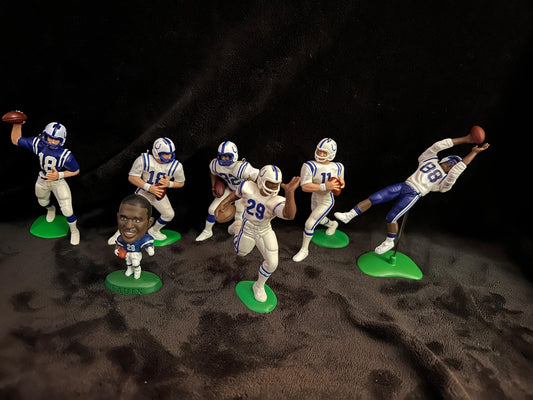 Indianapolis Colts NFL Christmas Ornaments Peyton Manning Edgerrin James Marvin Harrison Eric Dickerson Marshall Faulk