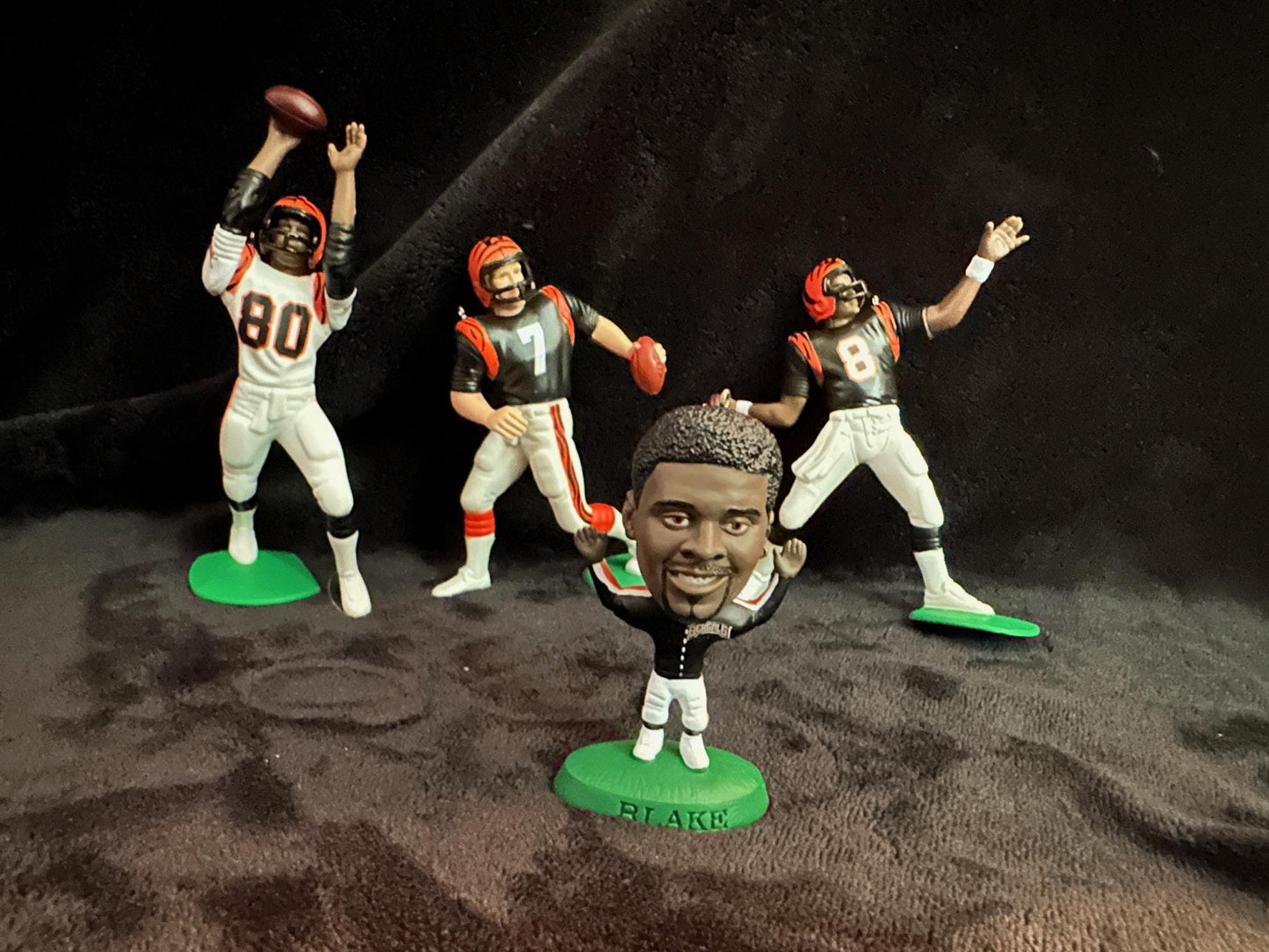Cincinnati Bengals NFL Christmas Ornaments Boomer Esiason Jeff Blake Corey Dillon Dan Wilkinson Rodney Holman Peter Warrick