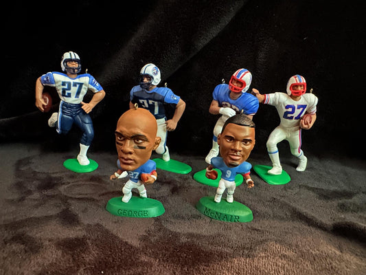 Tennessee Titans Houston Oilers NFL Christmas Ornaments Eddie George Steve McNair