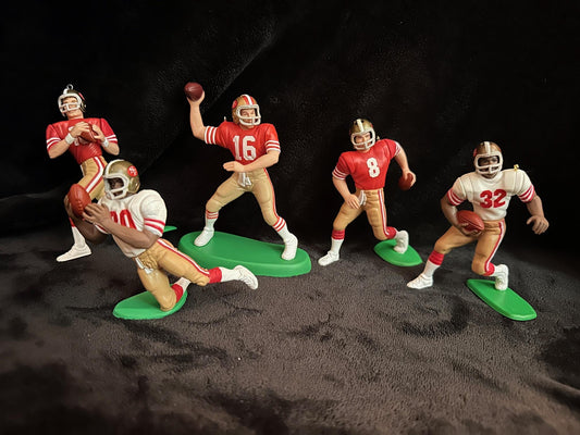 San Francisco 49ers Christmas Ornaments Jerry Rice Joe Montana Ricky Watters Steve Young