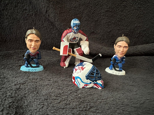Colorado Avalanche Christmas Ornaments Patrick Roy Peter Forsberg Claude Lemieux Sandis Ozolinsh