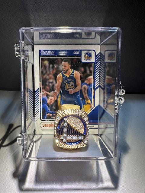 2022 Golden State Warriors Championship Ring Collector's Box Steph Curry