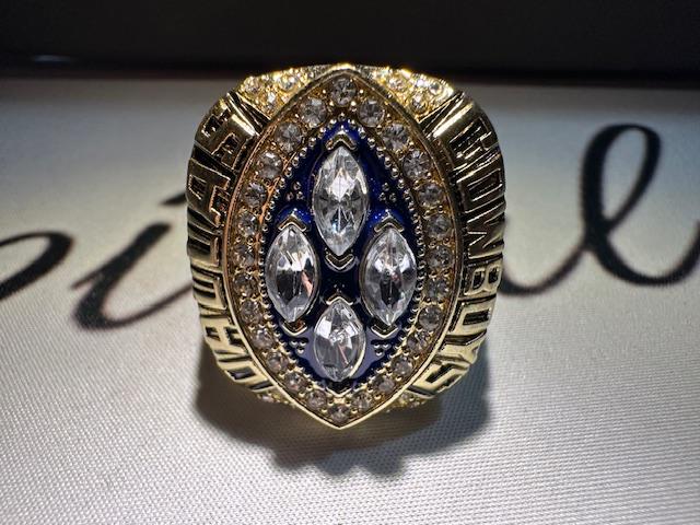 1993 Dallas Cowboys Super Bowl Championship Ring Shadowbox Emmitt Smith Troy Aikman Michael Irvin