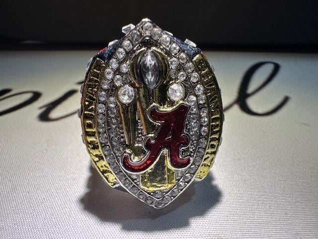 2020 Alabama Crimson Tide National Championship Ring Shadowbox Nick Saban