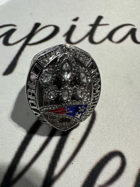 2018 New England Patriots Super Bowl Championship Ring Shadowbox Tom Brady