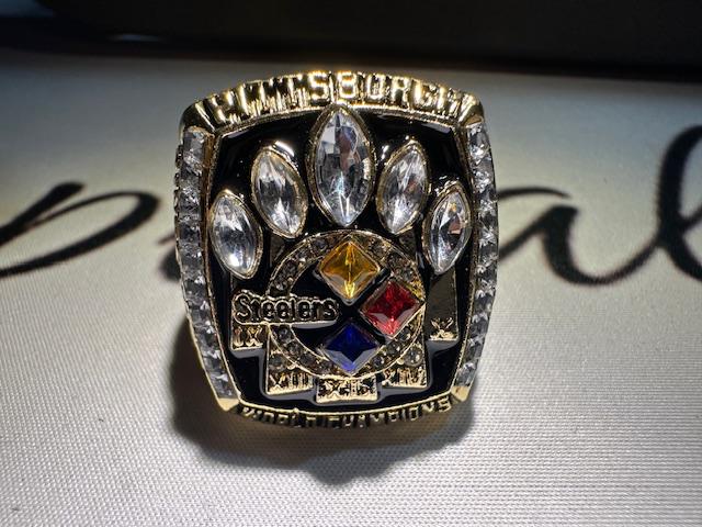 2005 Pittsburgh Steelers Super Bowl Championship Ring Shadowbox Hines Ward Ben Roethlisberger