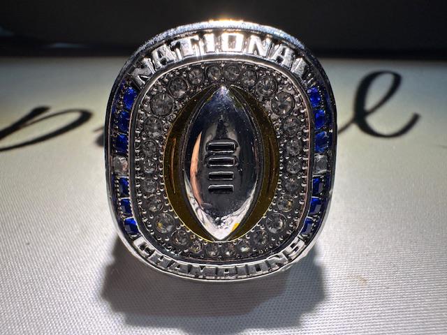 2023 Michigan Wolverines CFP Championship Ring Shadowbox JJ McCarthy Jim Harbaugh