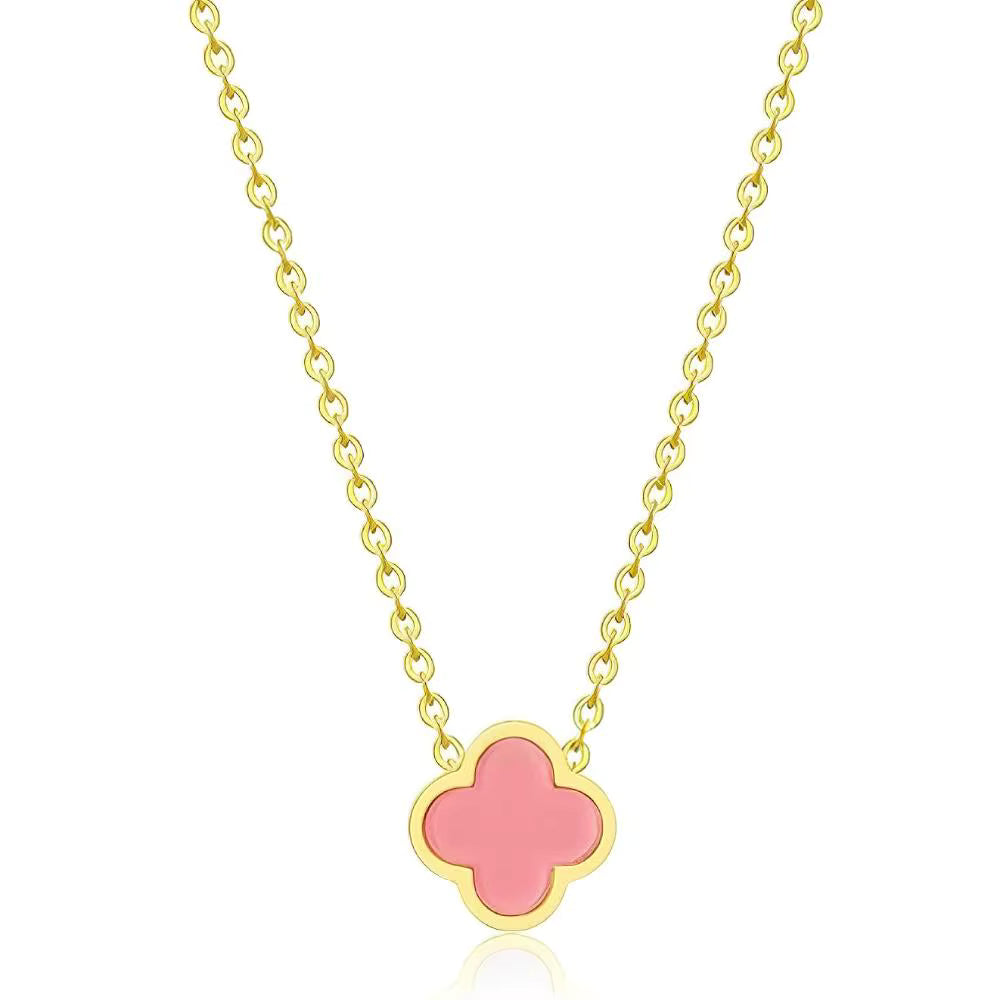 Four Leaf Clover Necklace 18mm