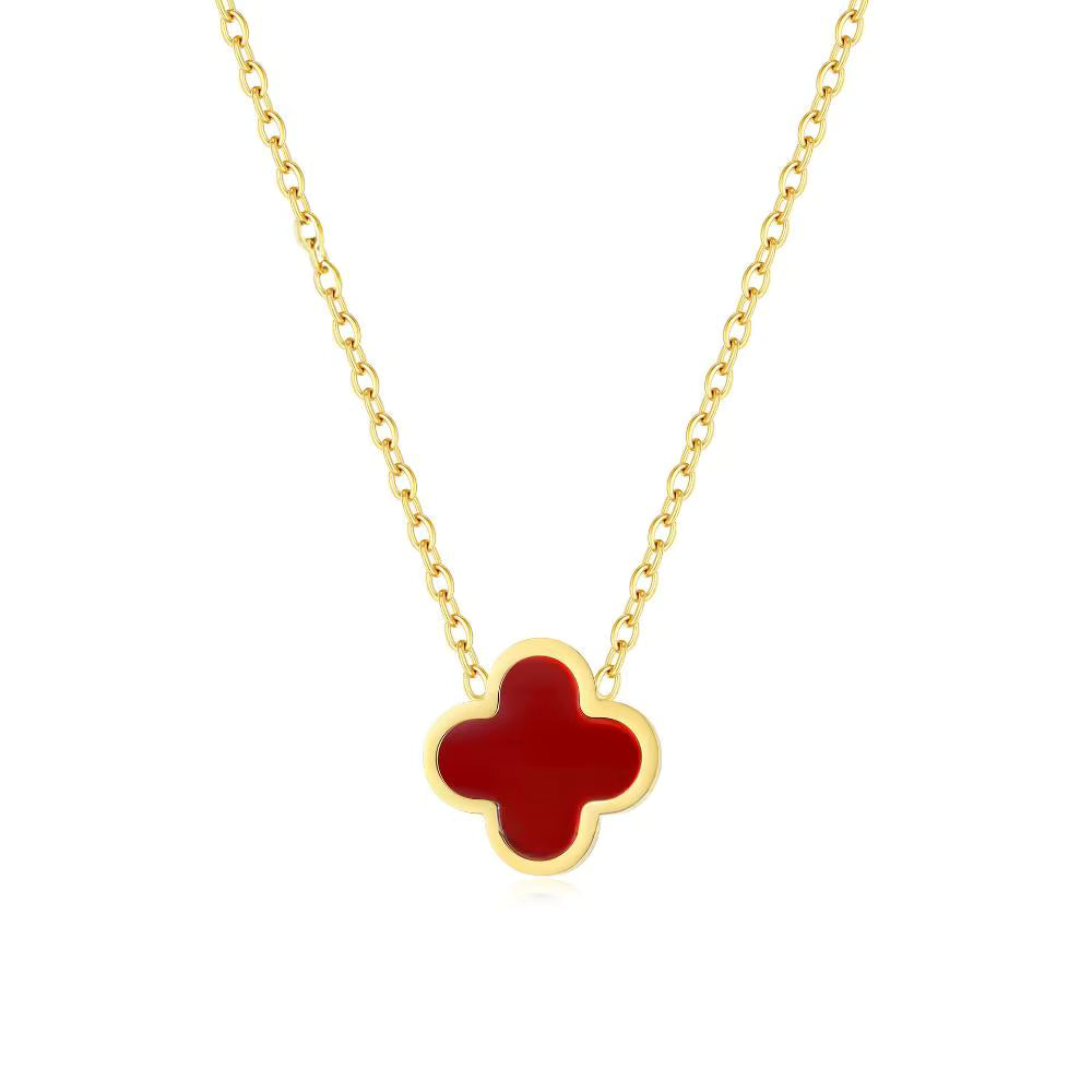 Four Leaf Clover Necklace 18mm