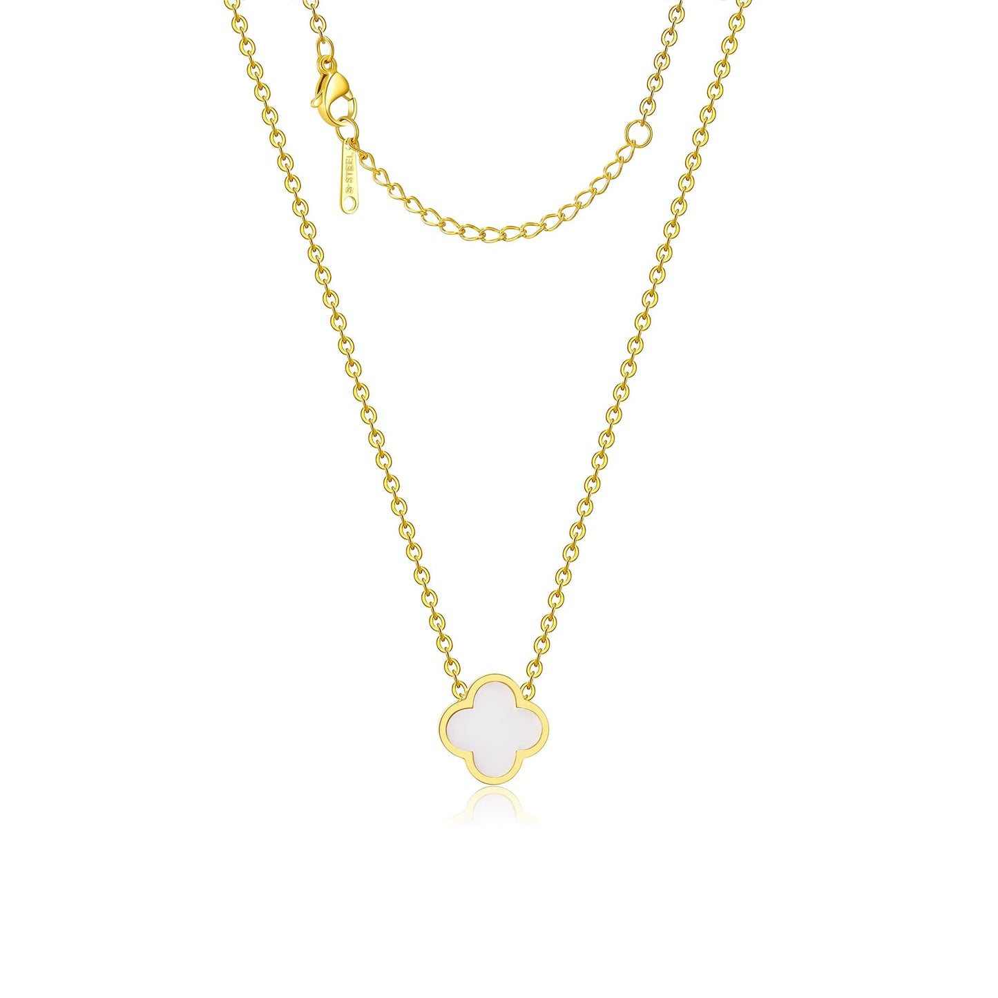 Four Leaf Clover Necklace 18mm